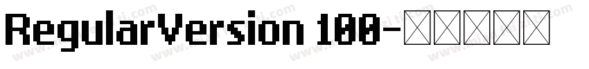 RegularVersion 100字体转换
